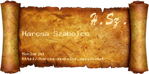 Harcsa Szabolcs névjegykártya